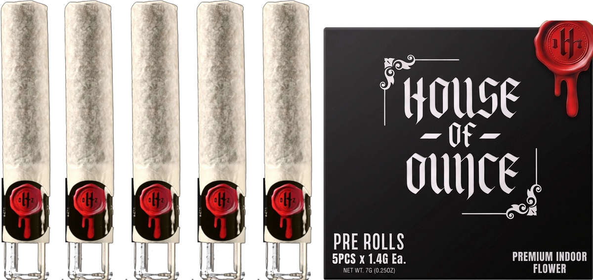 House of Ounce glass-tipped pre-roll 5-pack